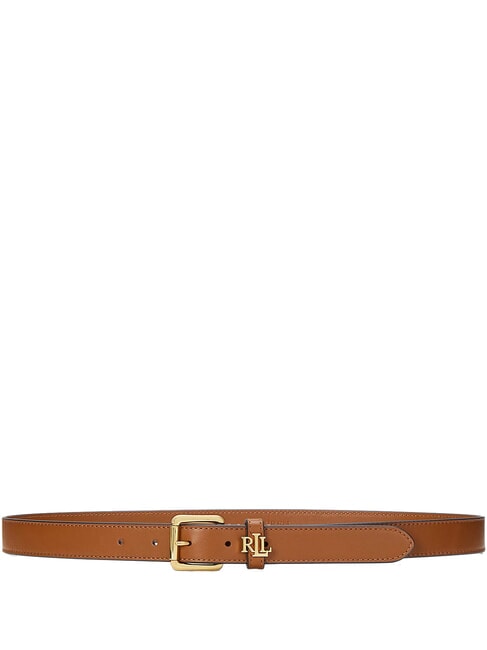 RALPH LAUREN LOGO Leather belt lauren tan2 - Belts