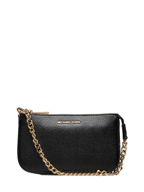 MICHAEL KORS JET SET  Leather clutch bag black - Women’s Bags