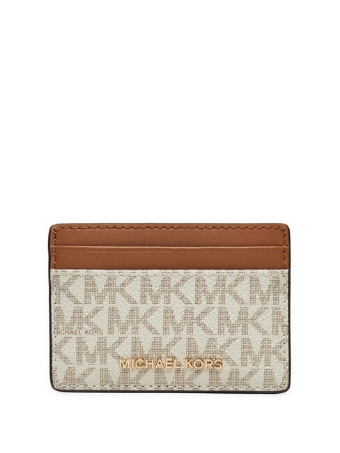 MICHAEL KORS JET SET Flat card holder vanilla - Women’s Wallets