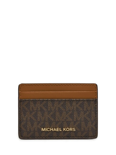 MICHAEL KORS JET SET Flat card holder brown - Women’s Wallets