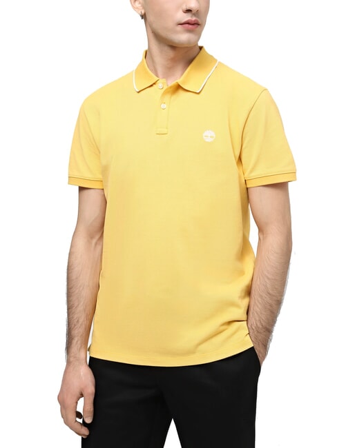 TIMBERLAND JACQUARD YD  Short sleeve polo shirt mimosa - Polo shirt