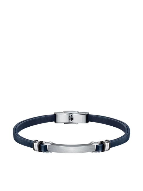 SECTOR BANDY Steel and leather bracelet GREY - Men's Bracelets