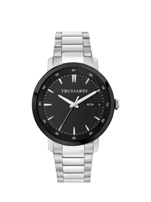 TRUSSARDI T-COUPLE Time and date clock Black - Watches