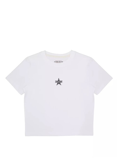 GUESS JEANS SS CN EMB STAR  T-shirt purwhite - T-shirt