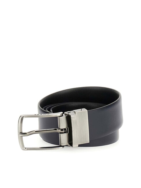 GUESS ALGARVE  Double-sided leather belt blue/black - Belts