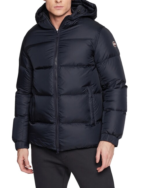COLMAR E CONCRETE Down jacket with hood navy blue - Men's down jackets