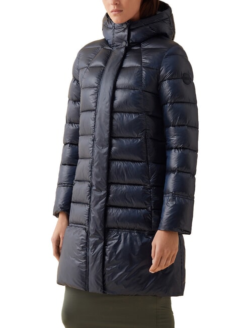 COLMAR FRIENDLY Long quilted down jacket navy blue - Women's down jackets