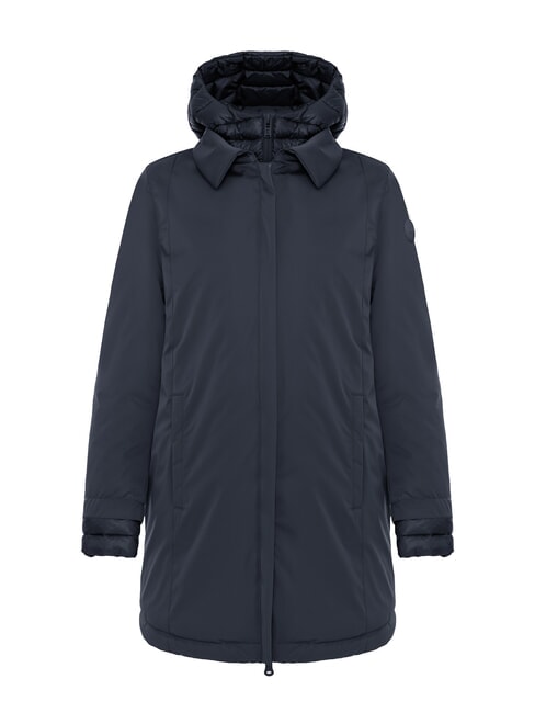 COLMAR SURROUNDING Long padded jacket with hood navy blue - Women's Jackets