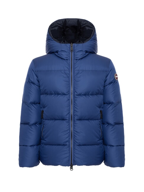 COLMAR E CONCRETE Reversible down jacket with hood captain navy blue - Baby Jackets