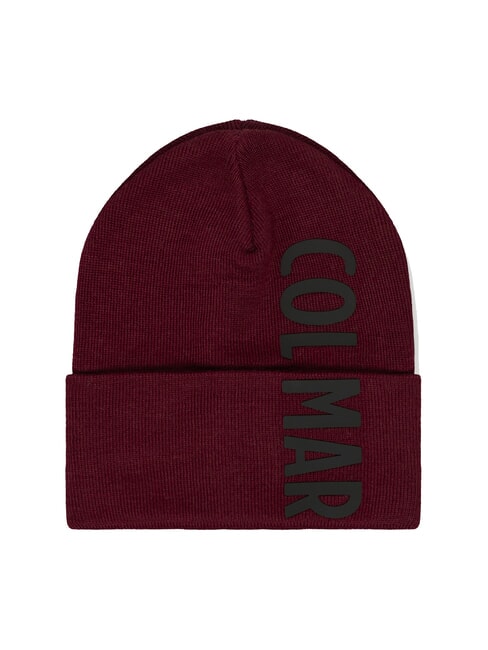 COLMAR TURNER Hat with rubberized logo crimson - Hats