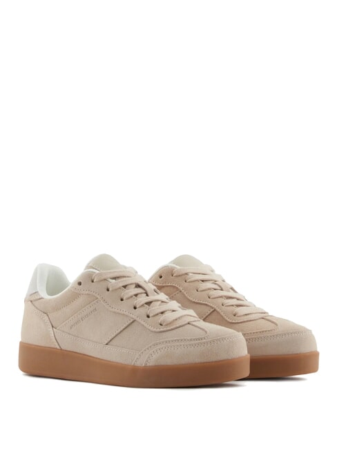 ARMANI EXCHANGE LEATHER Leather sneakers light mirage - Women’s shoes