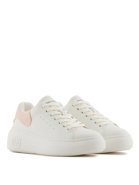 ARMANI EXCHANGE A|X Women's Sneakers off white+light pink - Women’s shoes