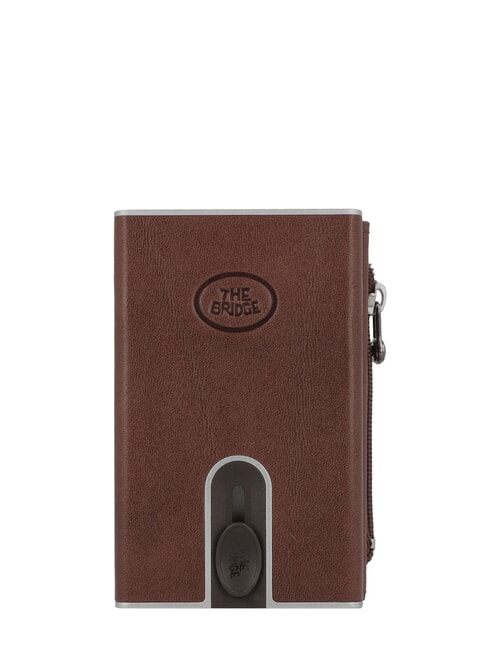 THE BRIDGE STORY  Leather card holder brown 14/ruthenium palladium - Men’s Wallets
