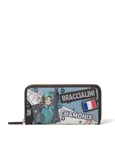 BRACCIALINI CARTOLINE Chamonix Zip Around Wallet multi - Women’s Wallets