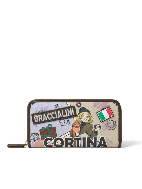 BRACCIALINI CARTOLINE Cortina Zip Around Wallet multi - Women’s Wallets