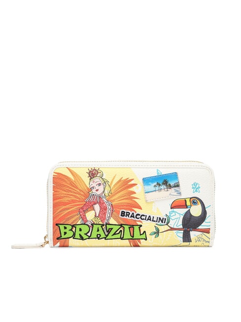 BRACCIALINI CARTOLINE Brazil Zip Around Wallet multi - Women’s Wallets