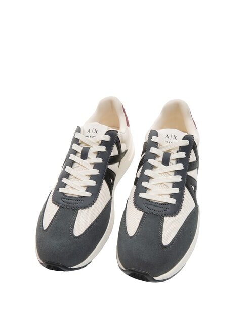 ARMANI EXCHANGE A|X LOGO Sneakers off white + dark grey - Men’s shoes