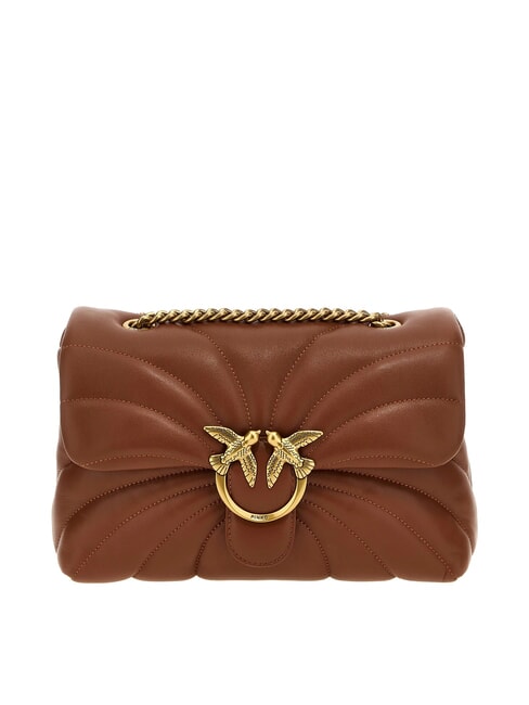 PINKO LOVE PUFF CLASSIC Nappa leather shoulder bag arabic-antique gold - Women’s Bags