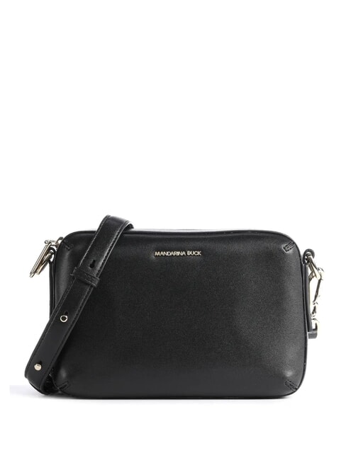 MANDARINA DUCK LUNA Shoulder camera bag in leather BLACK - Women’s Bags