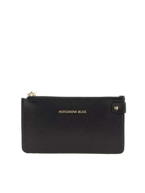 MANDARINA DUCK LUNA Flat leather wallet BLACK - Women’s Wallets