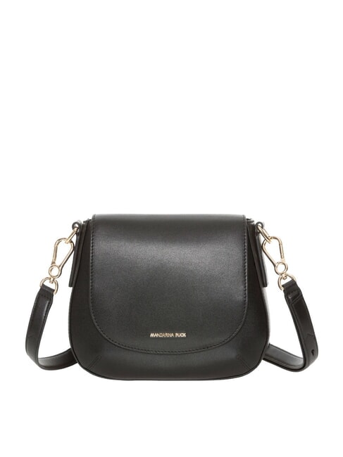 MANDARINA DUCK LUNA Mini shoulder bag in leather BLACK - Women’s Bags