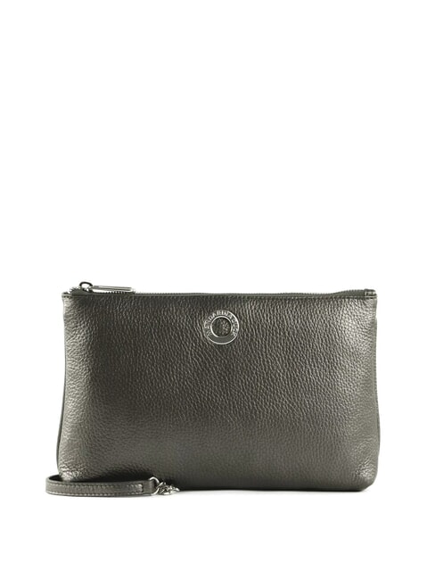 MANDARINA DUCK MELLOW LUX Shoulder bag in textured leather graphite - Women’s Bags