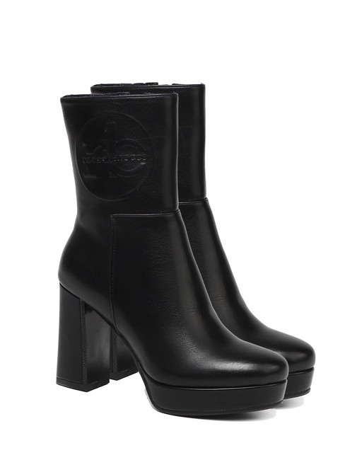 ROCCOBAROCCO ROUND LOGO Platform ankle boots black - Women’s shoes