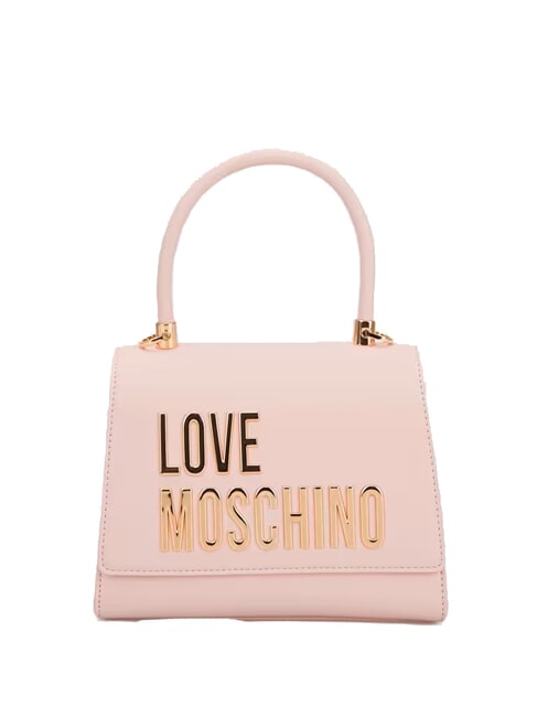 LOVE MOSCHINO LETTERING Mini Handbag, with shoulder strap rose - Women’s Bags