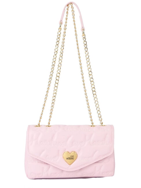 LOVE MOSCHINO GOLD HEART Convertible Shoulder/cross body bag rose - Women’s Bags