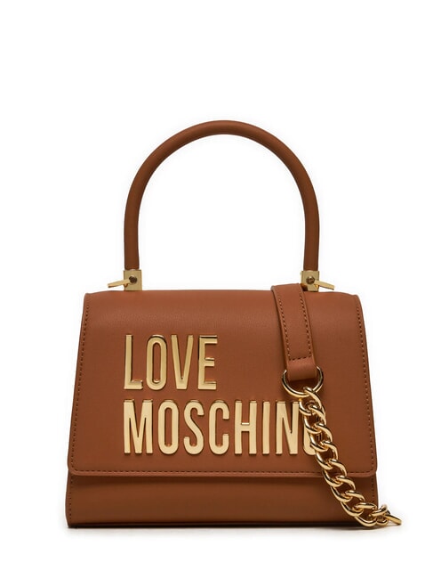 LOVE MOSCHINO LETTERING Mini Handbag, with shoulder strap walnuts - Women’s Bags
