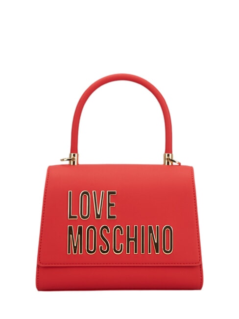 LOVE MOSCHINO LETTERING Mini Handbag, with shoulder strap RED - Women’s Bags