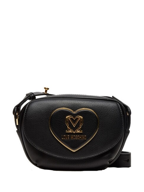 LOVE MOSCHINO HEART Mini Shoulder Bag Black - Women’s Bags