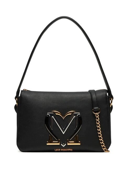 LOVE MOSCHINO HEART & CHAIN Shoulder bag, with shoulder strap Black - Women’s Bags