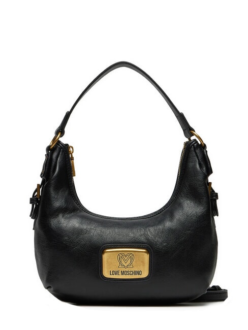 LOVE MOSCHINO ANCHOR Hobo shoulder bag, with shoulder strap Black - Women’s Bags