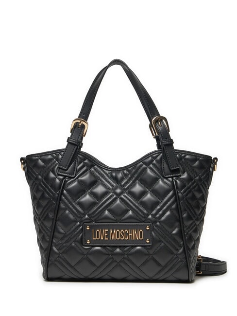 LOVE MOSCHINO QUILTED  Shoulder shopper, with shoulder strap Black - Women’s Bags