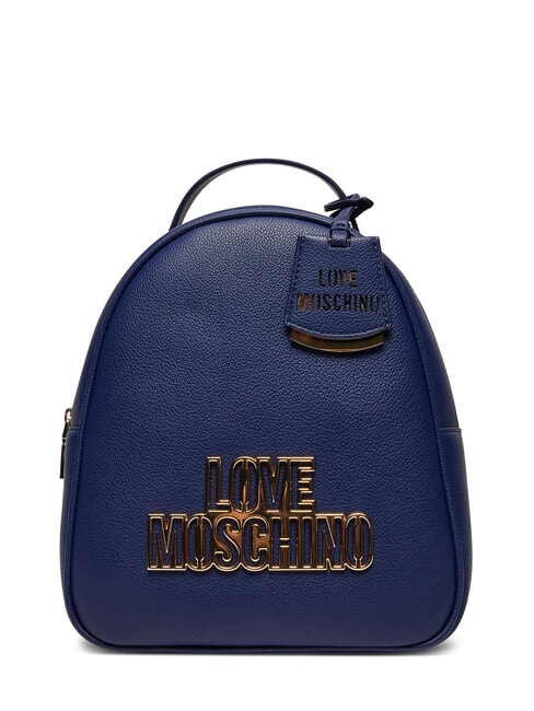 LOVE MOSCHINO GOLD LOGO Backpack blue - Women’s Bags