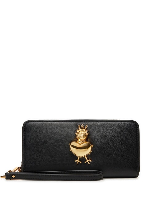 LOVE MOSCHINO FROG Zip Around Wallet Black - Women’s Wallets