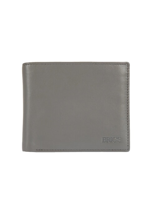 BRIC’S BERNINA Leather wallet 8cc GREY - Men’s Wallets