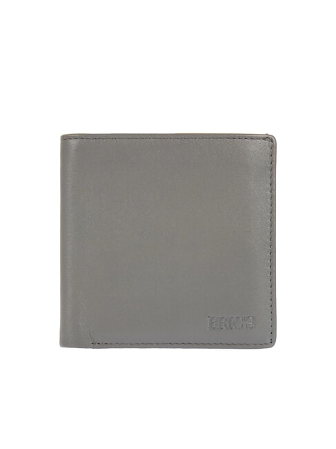 BRIC’S BERNINA Leather coin purse wallet GREY - Men’s Wallets