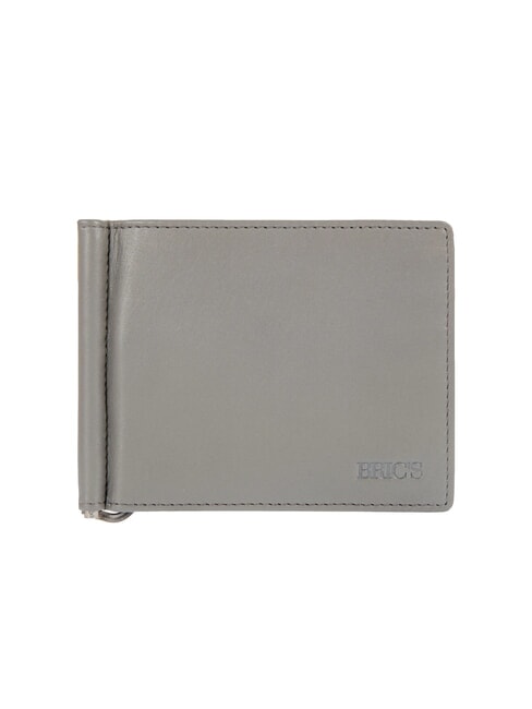 BRIC’S BERNINA Leather money clip GREY - Men’s Wallets