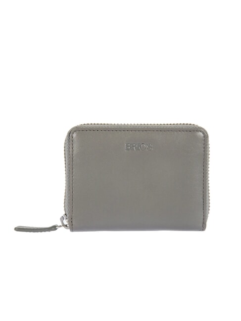 BRIC’S BERNINA Leather credit card holder GREY - Men’s Wallets