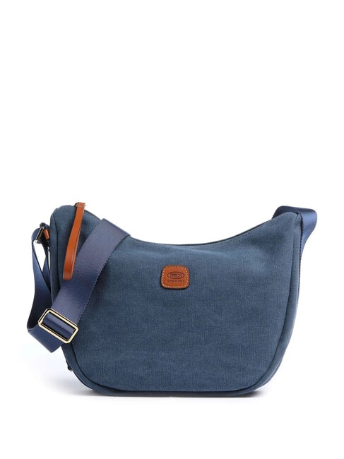 BRIC’S SORRENTO LUNA Canvas crescent bag blue - Women’s Bags