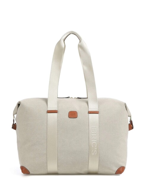 BRIC’S SORRENTO M Medium Canvas Duffel Bag BEIGE - Duffle bags