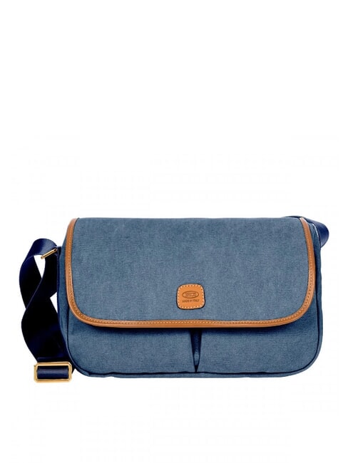 BRIC’S SORRENTO M Medium canvas bag with flap Ocean - Women’s Bags
