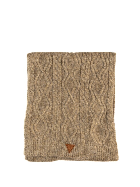 GUESS WARM Knitted scarf 180 x 30 Camel - Scarves