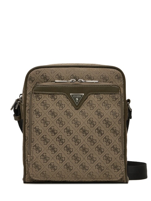GUESS MILANO Purse military green - Over-the-shoulder Bags for Men