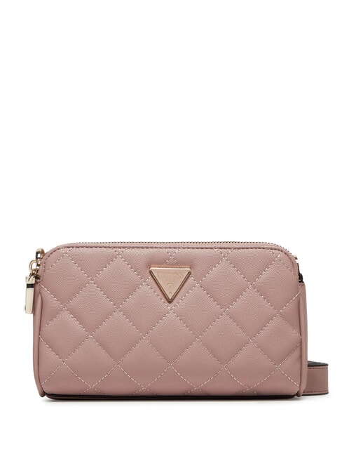 GUESS ECO CARLY Quilted shoulder bag mauve - Women’s Bags