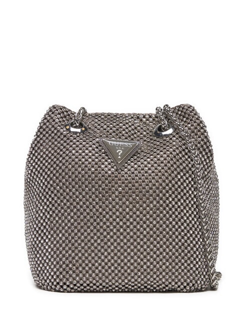 GUESS ZALINA Mini Bucket Shoulder Bag SILVER - Women’s Bags