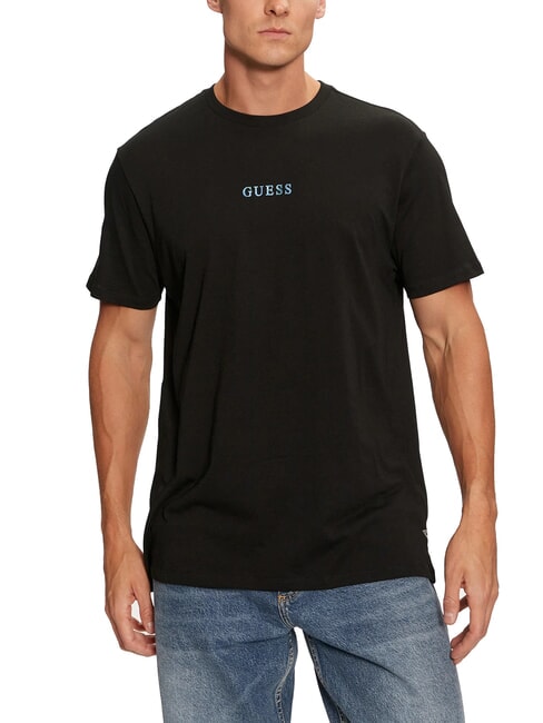 GUESS BASIC 4G logo print T-shirt jetbla - T-shirt