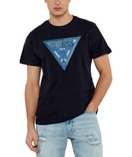 GUESS TRIANGLE T-shirt with maxi logo patch - T-shirt
